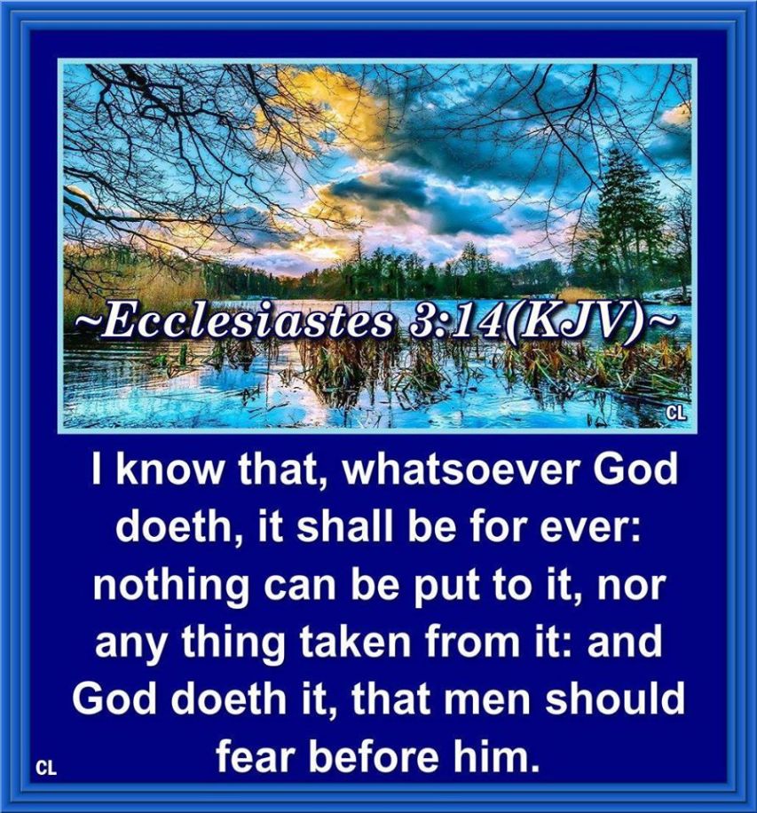Image result for KJV Ecclesiastes 3:14
