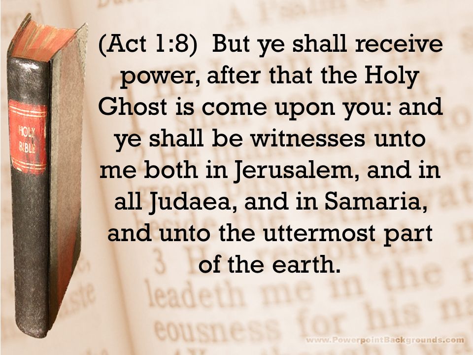 Acts 1:8 KJV HIS HOLY GHOST!! | Kristi Ann's Haven